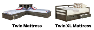 Image being used for Sleep Cheap Mattresses Sleep Blog for the differences in twin and twin xl mattresses.